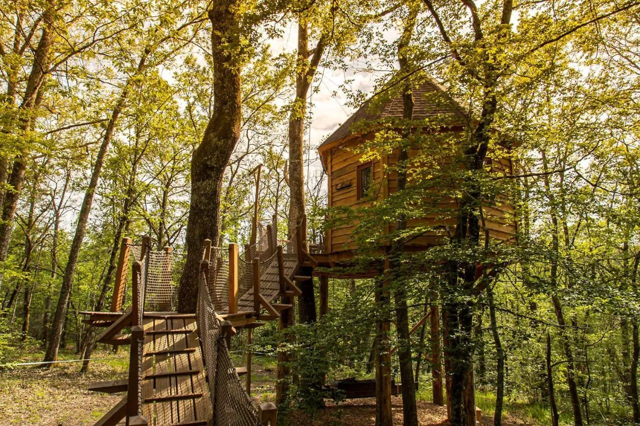 Nid'En'O Cabanes Et Spa Lot Et Dordogne Lamothe-Fenelon بيت خشبي